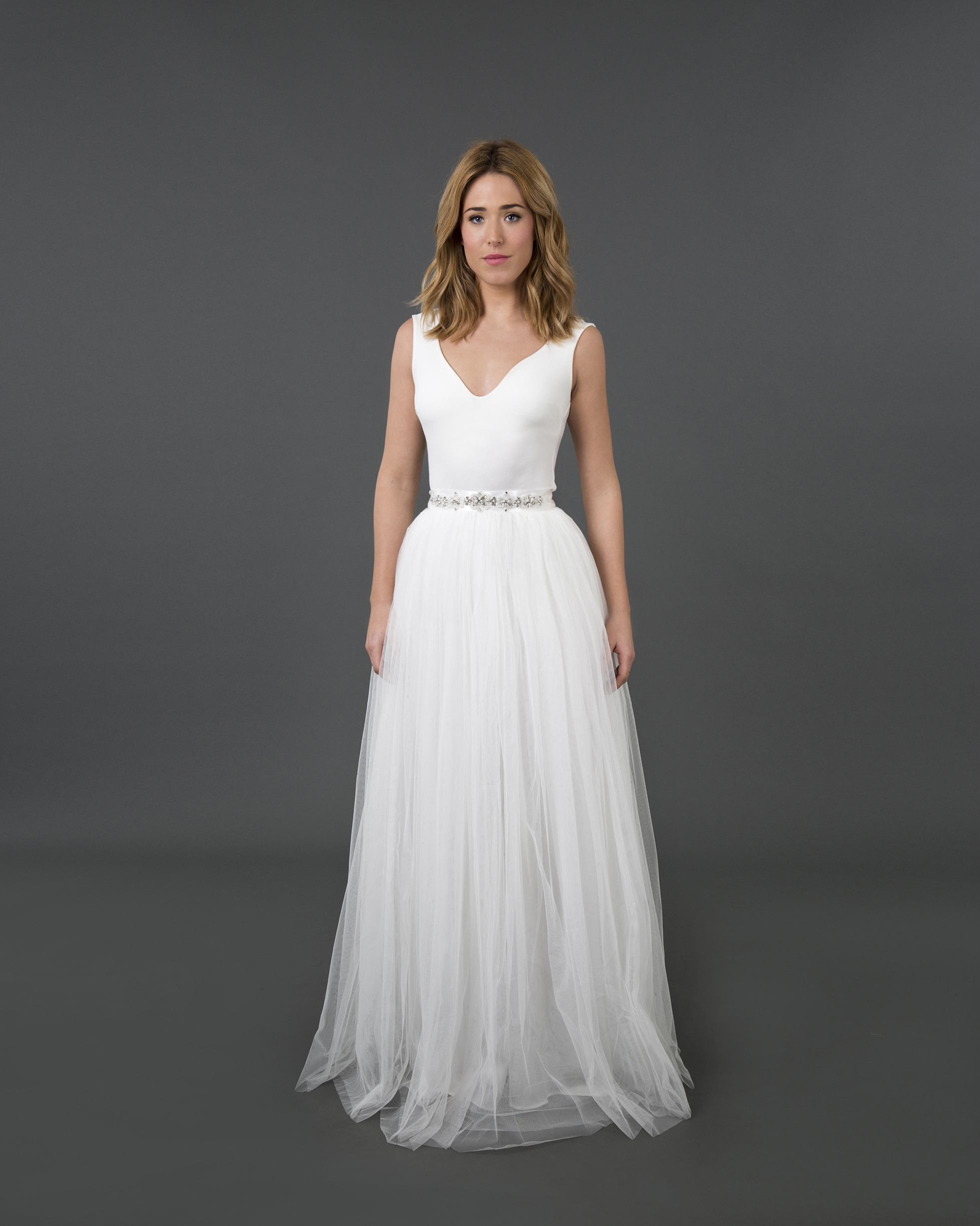 Asia top plus irene skirt, a bridal look created with two separates