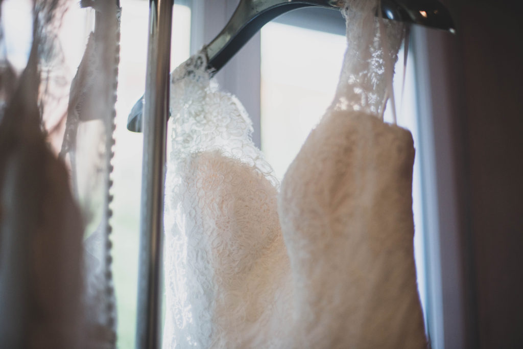 bridal dress detail
