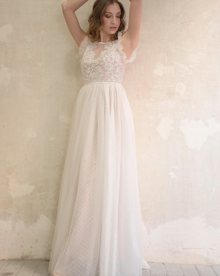 Juliette bridal dress plumetti